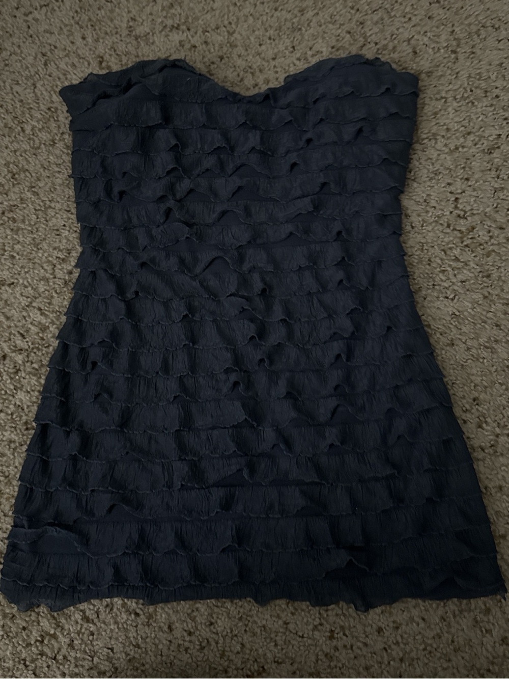 Strapless Ruffle Shirt